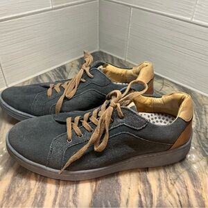 Sandro Moscoloni M180 Mens 10D Blue Suede Lace Up Comfort shoes casual sneakers